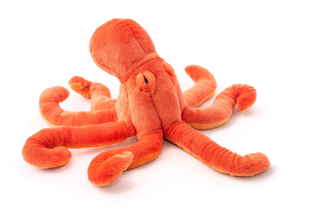 Red octopus plush 14 in