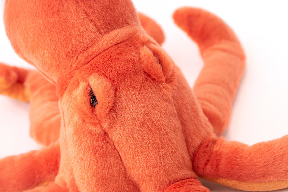 Red octopus plush 14 in
