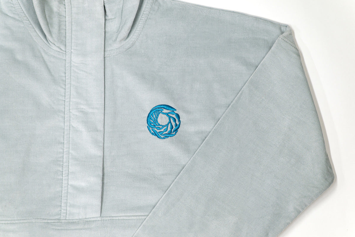 Women’s coastal gray corduroy pullover