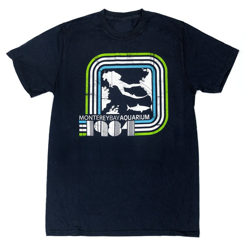 Adult scuba diver 1984 short sleeve t-shirt
