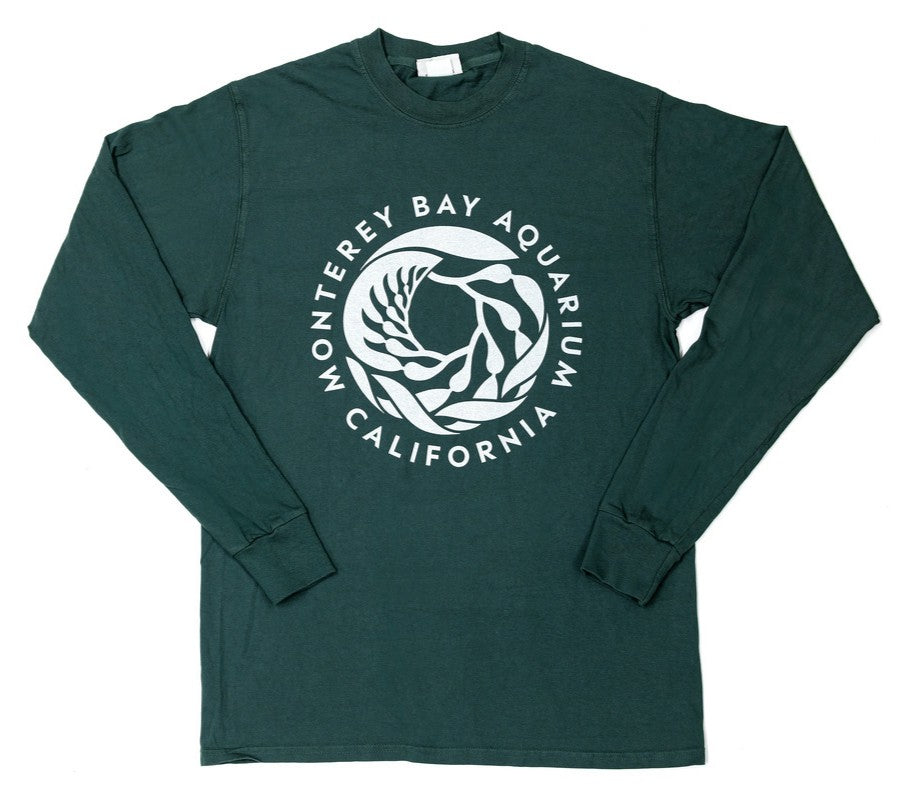 Adult kelp swirl logo long sleeve shirt
