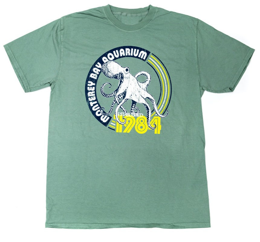 Adult octopus 1984 short sleeve t-shirt