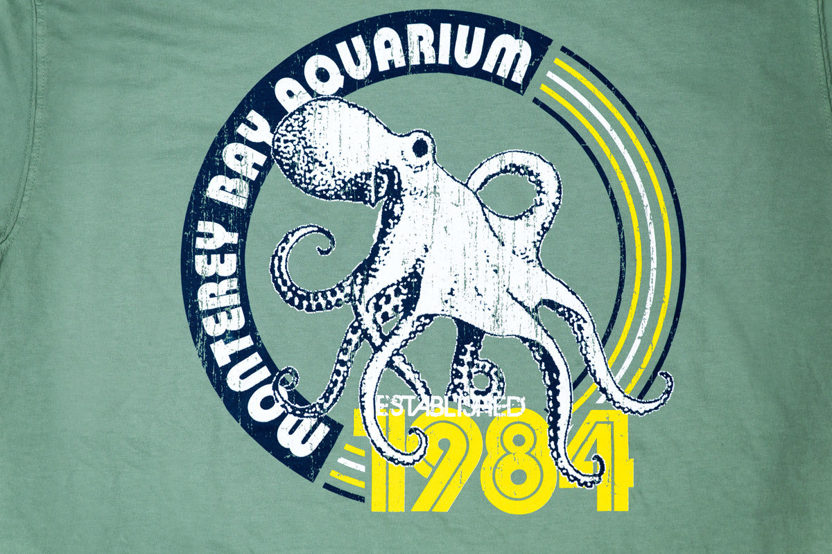Adult octopus 1984 short sleeve t-shirt