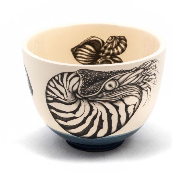 Medium bowl nautilus blue