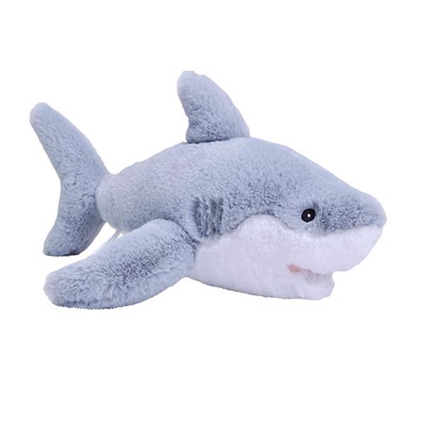 White shark ecokin plush 8"