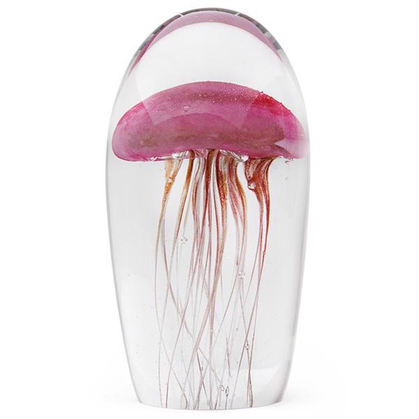 Glass figurine dome jelly glow rose gold