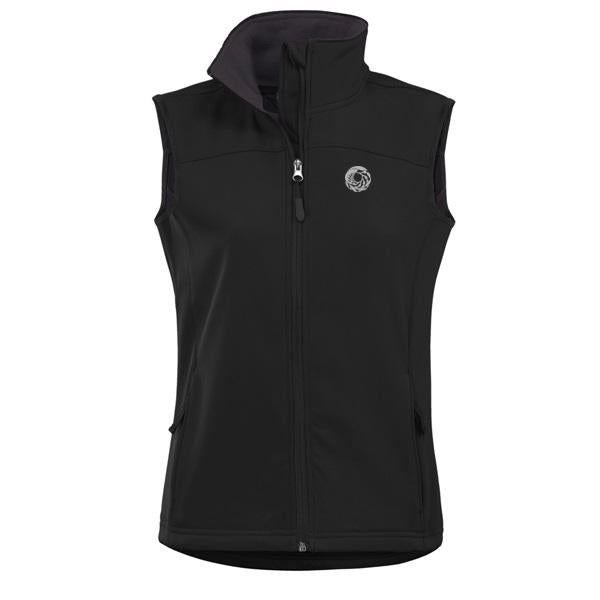 Women's logo vest black
