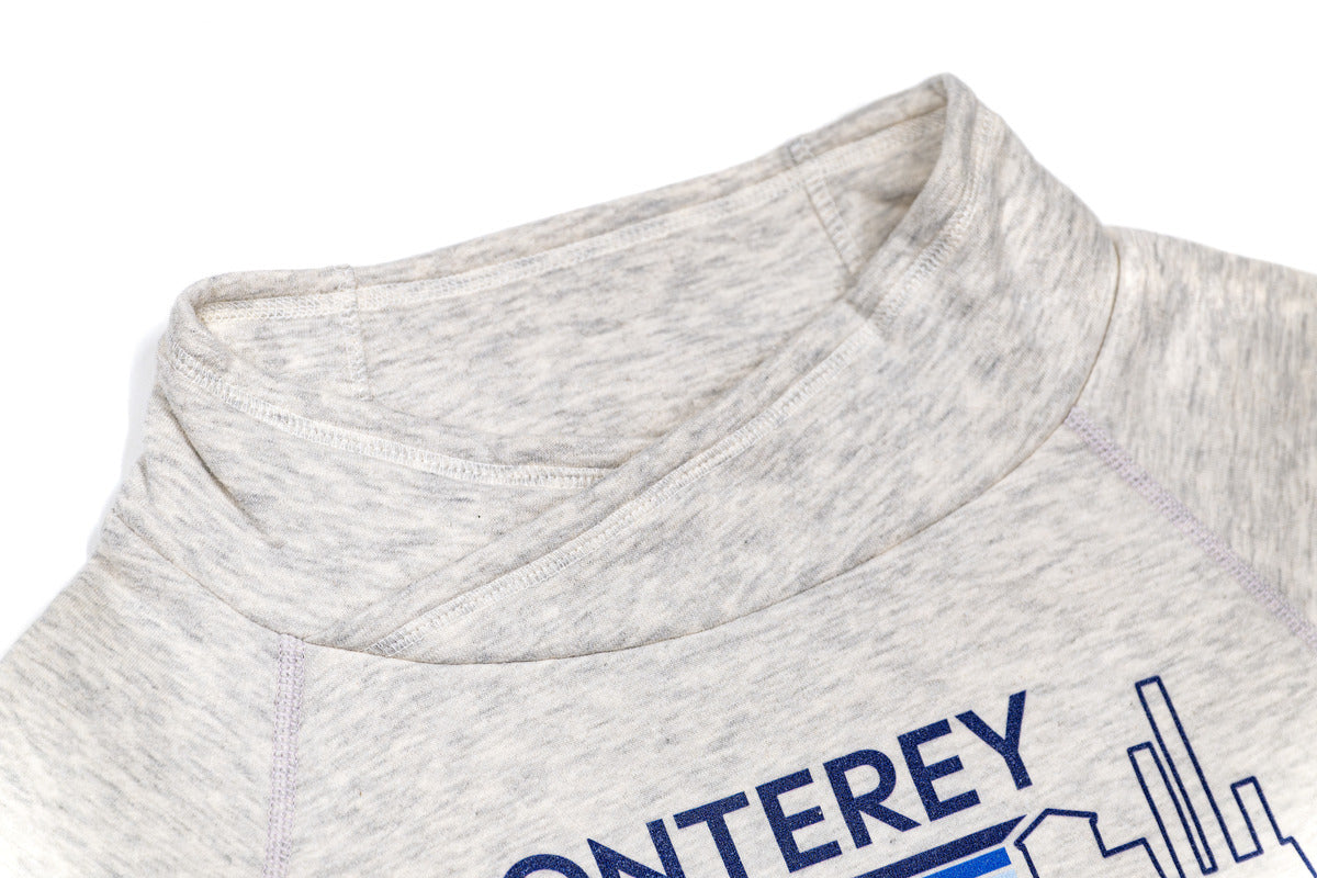 Women’s oatmeal heather funnel-neck sweatshirt