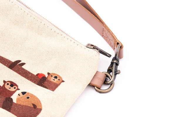 Sea otters wristlet