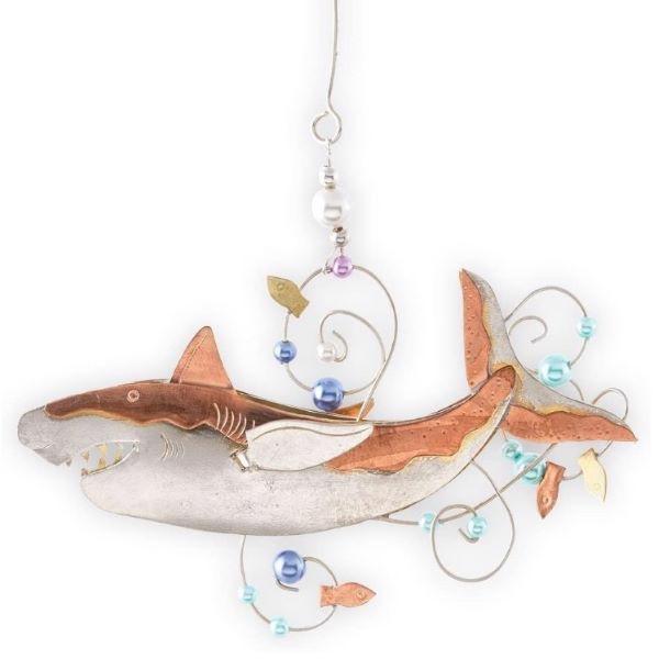 Metal ornament shark