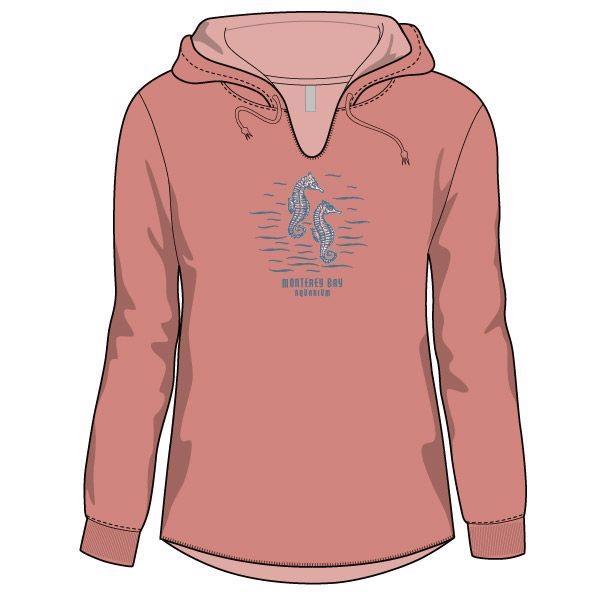 Women's seahorse hooded sweatshirt