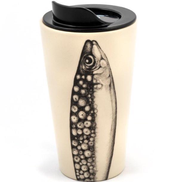 Tumbler with lid sardine brown