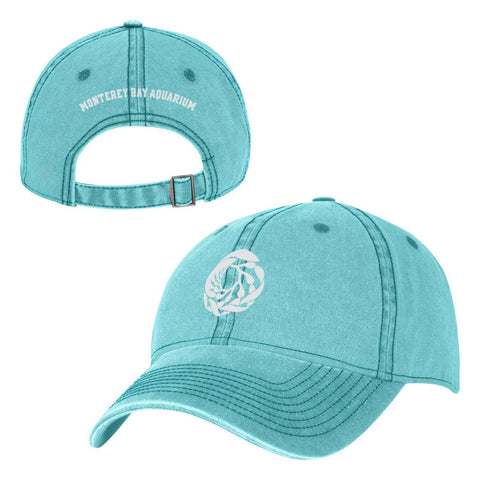 Adult faded blue logo baseball hat