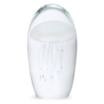 Glass figurine dome jelly glow white