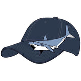 Adult embroidered white shark hat