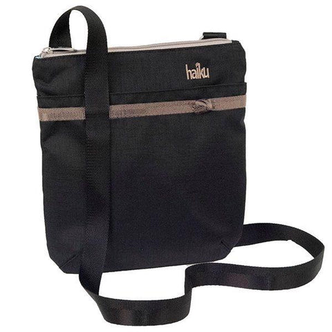 Upcycled plastic bottle black morel crossbody bag