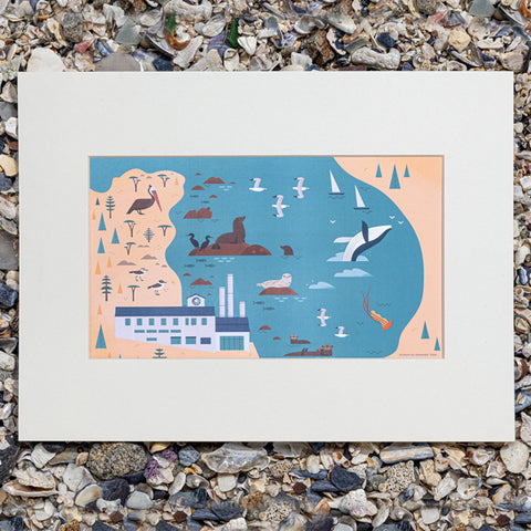 Matte print of Monterey Bay