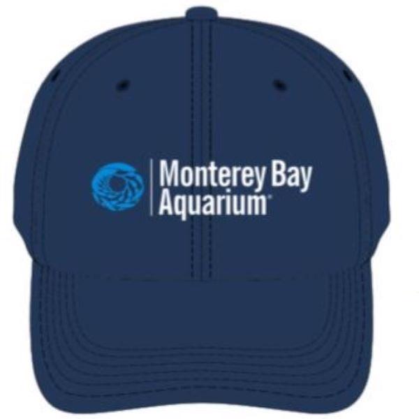 Adult navy recycled plastic logo baseball hat