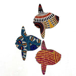 African fabric ornament mola