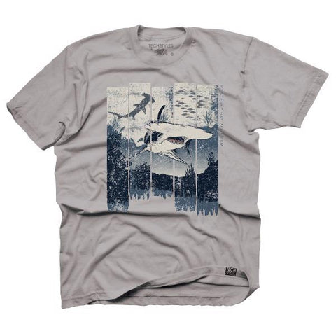 Adult hammerhead sharks short sleeve tee