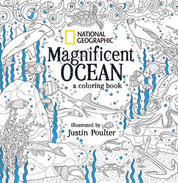 Magnificent Ocean Adult Coloring Book