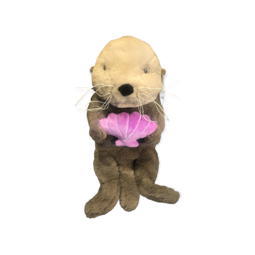 Plush Sea Otter with Clam